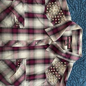 Women’s Bling Plaid Western Shirt